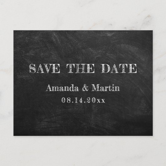 Rustikales Landhaus Save the Date Postkarte (Vorderseite)