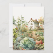 Rustikales Landhaus Vor Ort gezüchtete Babydusche Einladung (Rückseite)