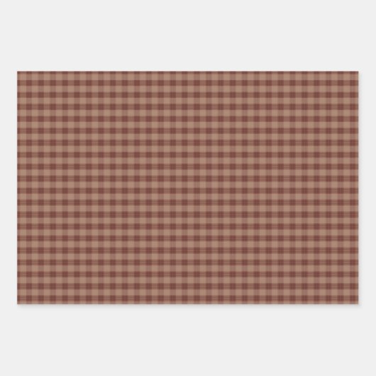 Rustikales Landherz und Homespun Geschenkpapier Set (Vorderseite 3)