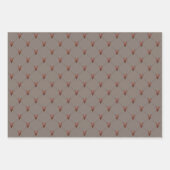 Rustikales Landherz und Homespun Geschenkpapier Set (Vorderseite)