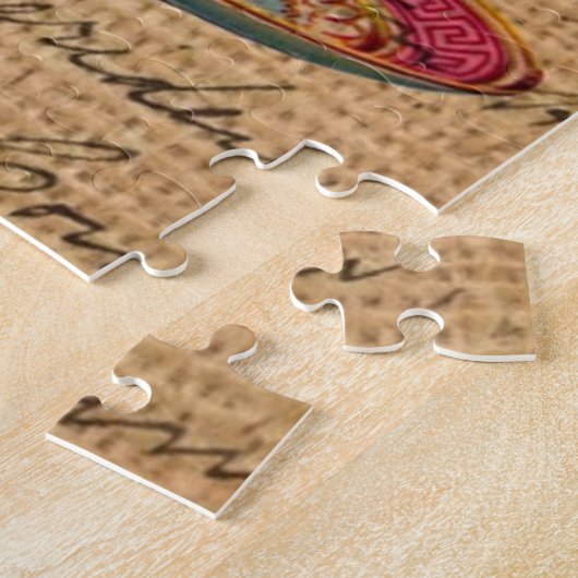 Rustikales ländliches Tee Party rosa viktorianisch Puzzle (Seite)