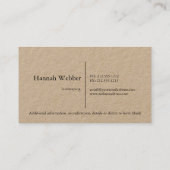 Rustikales Landscaping-Logo Visitenkarte (Rückseite)