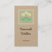 Rustikales Landscaping-Logo Visitenkarte (Vorderseite)