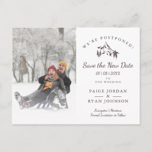 Rustikales Landschaftsgebirge Foto ändern Datum Postkarte