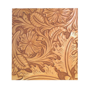 Rustikales Landschaftsleder aus dem alten Westernk Notizblock