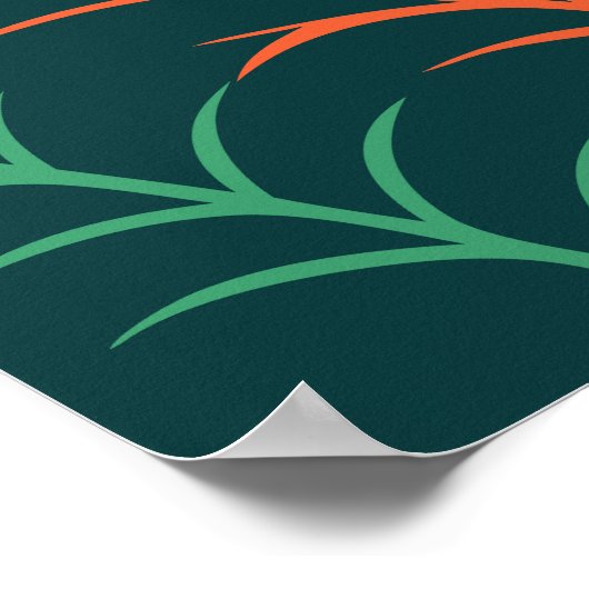 Rustikales Landschaftspanorama Poster (Ecke)