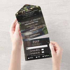 Rustikales Landweingut Weinkeller Barrel Barn Hoch All In One Einladung