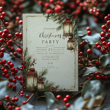 Rustikales Lantern Weihnachts-Party