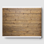 Rustikales Laternenbeleuchtung Gästebuch (Rückseite)