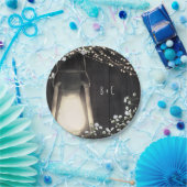 Rustikales Laternengebäck, Gipskraut und Lichterei Pappteller (Party)