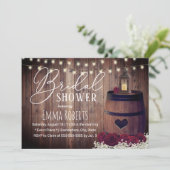 Rustikales Laternengebirge Brautparty Einladung (Stehend Vorderseite)