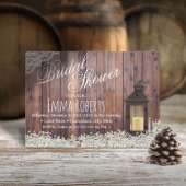 Rustikales Laternengebirge Gipskraut Brautparty Einladung