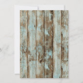 Rustikales Laternenschneeflocken WinterBrautparty Einladung (Rückseite)