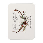 Rustikales Laub und Ameise Save the Date Magnet (Vertikal)