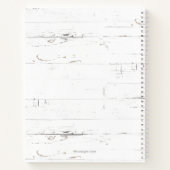 Rustikales Laurel Wreath Monogram Rezept Notizblock (Rückseite)