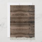 Rustikales Lavendel-Blumenstrauß-Kinderdusche Einladung (Rückseite)