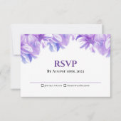 Rustikales Lavendel-Blumenzwiebeln RSVP Karte (Vorderseite)