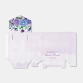 Rustikales Lavendel Brautparty Geschenkschachtel (Ungefaltet)