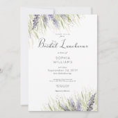 Rustikales Lavendel & Sage Bridal Luncheon Einladung (Vorderseite)