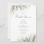 Rustikales Lavendel- und Sage-Brautparty Einladung (Vorderseite)