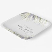 Rustikales Lavendel- und Sage-Brautparty Pappteller (Gewinkelt)