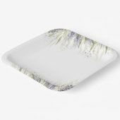 Rustikales Lavendel- und Sage-Brautparty Pappteller (Gewinkelt)