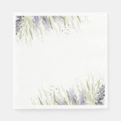 Rustikales Lavendel- und Sage-Brautparty Serviette (Vorderseite)