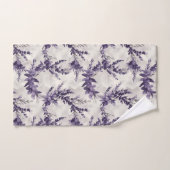 Rustikales Lavendelmuster Badhandtuch Set (Handtuch)