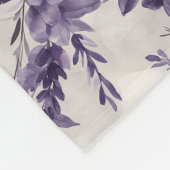 Rustikales Lavendelmuster Fleecedecke (Ecke)