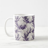 Rustikales Lavendelmuster Kaffeetasse (Links)