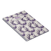 Rustikales Lavendelmuster Notizblock (Rechte Seite)