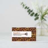 Rustikales Leaf-Design, Rasenpflege Visitenkarte (Stehend Vorderseite)