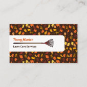 Rustikales Leaf-Design, Rasenpflege Visitenkarte (Vorderseite)
