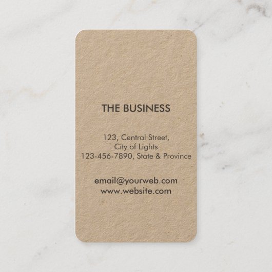 Rustikales Leaf Trockene Natur Yoga Meditation Mas Visitenkarte (Rückseite)