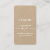 Rustikales Leaf Trockene Natur Yoga Meditation Mas Visitenkarte (Rückseite)