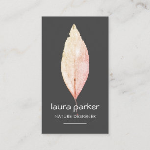 Rustikales Leaf Trockene Natur Yoga Meditation Mas Visitenkarte