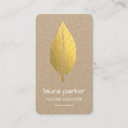 Rustikales Leaf Trockene Natur Yoga Meditation Mas Visitenkarte (Vorderseite)