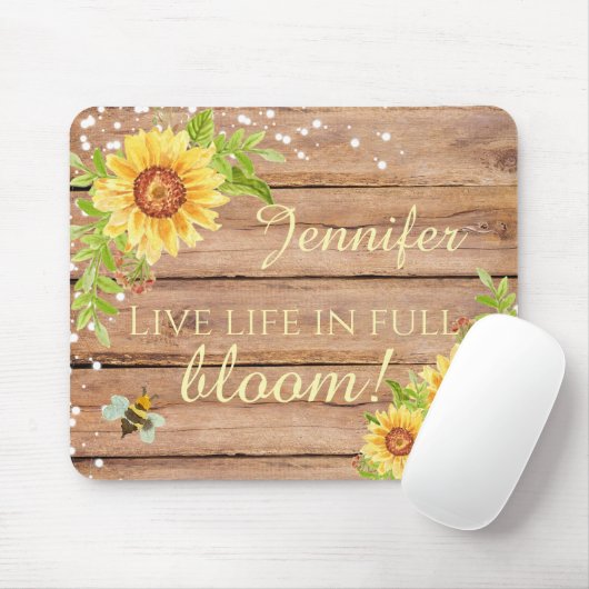 Rustikales Leben in voller Blüte Mousepad (Mit Mouse)