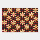 Rustikales Lebkuchen & Buffalo Karo Kariert Geschenkpapier Set (Vorderseite)