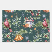 rustikales Lebkuchen - Packpapier Geschenkpapier Set (Vorderseite 2)