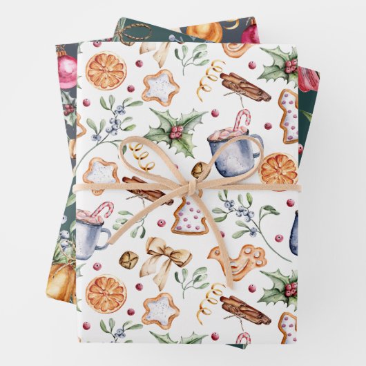 rustikales Lebkuchen - Packpapier Geschenkpapier Set (Beispiel)