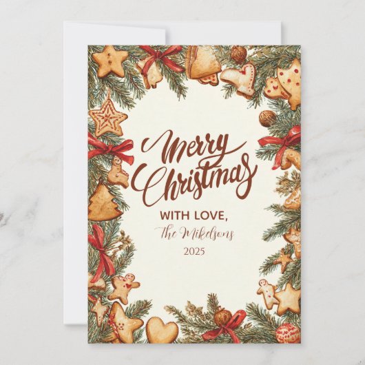 Rustikales Lebkuchen Weihnachten (Vorderseite)