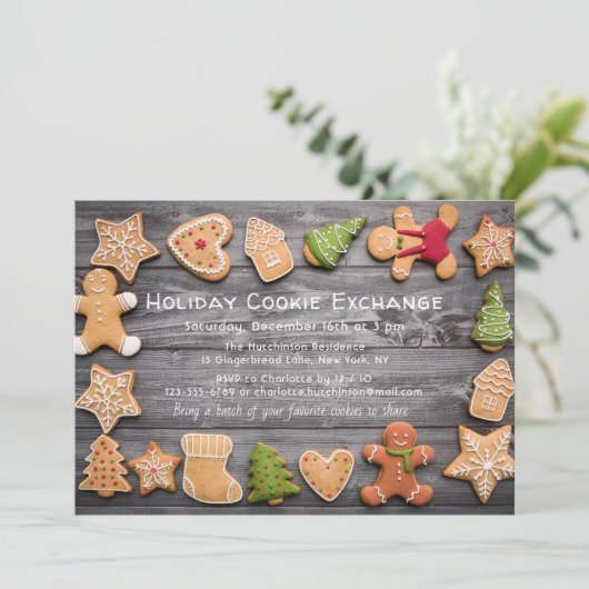 Rustikales Lebkuchenbrot Einladung (Stehend Vorderseite)