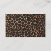 Rustikales Leder Visitenkarte (Rückseite)