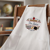 Rustikales Lehrerdankeschön Namensschürze mit Lange Schürze