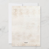 Rustikales Leichtholz | Rotes Foto Feiertagskarte (Rückseite)