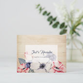 Rustikales Leichtholz Sommer-Blossom Ernennung Postkarte (Stehend Vorderseite)