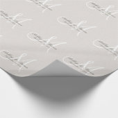 Rustikales Leinenweißpapier Geschenkpapier (Ecke)