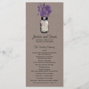 Rustikales Leinwand-Maurer-Glas-und Programm