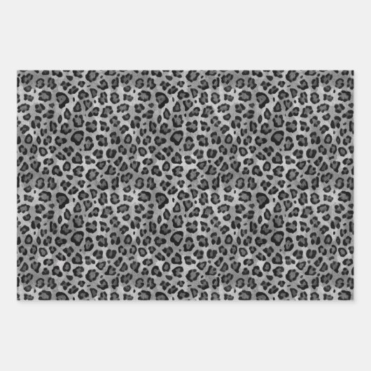 Rustikales Leopard-Papier Geschenkpapier Set (Vorderseite 2)